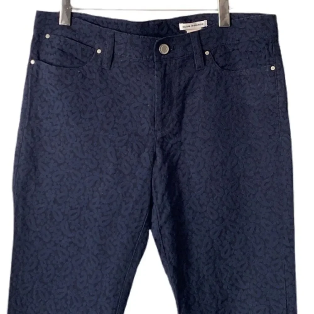 Club Monaco Women’s Paisley Print Ankle Denim Pants